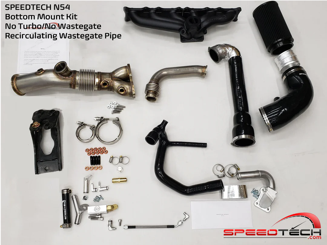 SPEEDTECH N54 NO TURBO RECIRCULATING WASTEGATE BOTTOM MOUNT KIT