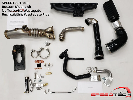 SPEEDTECH N54 NO TURBO RECIRCULATING WASTEGATE BOTTOM MOUNT KIT