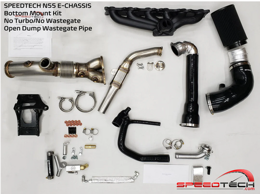 SPEEDTECH N55 E-CHASSIS NO TURBO BOTTOM MOUNT OPEN DUMP WASTEGATE KIT