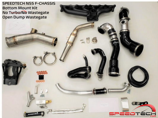 SPEEDTECH N55 F-CHASSIS NO TURBO BOTTOM MOUNT OPEN DUMP WASTEGATE KIT