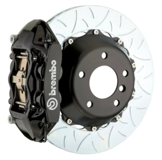 Brembo 12-17 M5 (F10) Rear GT BBK 4 Piston Cast 380x28 2pc Rotor Slotted Type-3-Black
