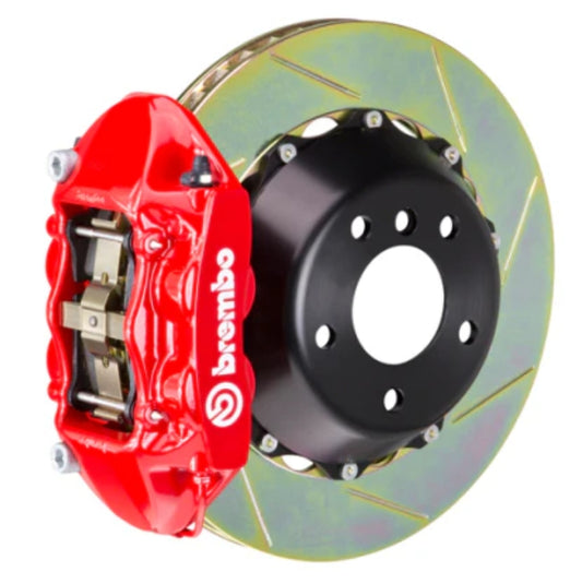 Brembo 12-17 M5 (F10) Rear GT BBK 4 Piston Cast 380x28 2pc Rotor Slotted Type-1-Red